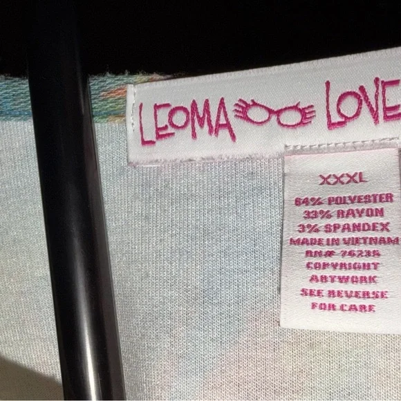 Leoma Lovegrove Tropical Painterly Print Tunic Top in Multicolor Size 3X - Picture 5 of 12